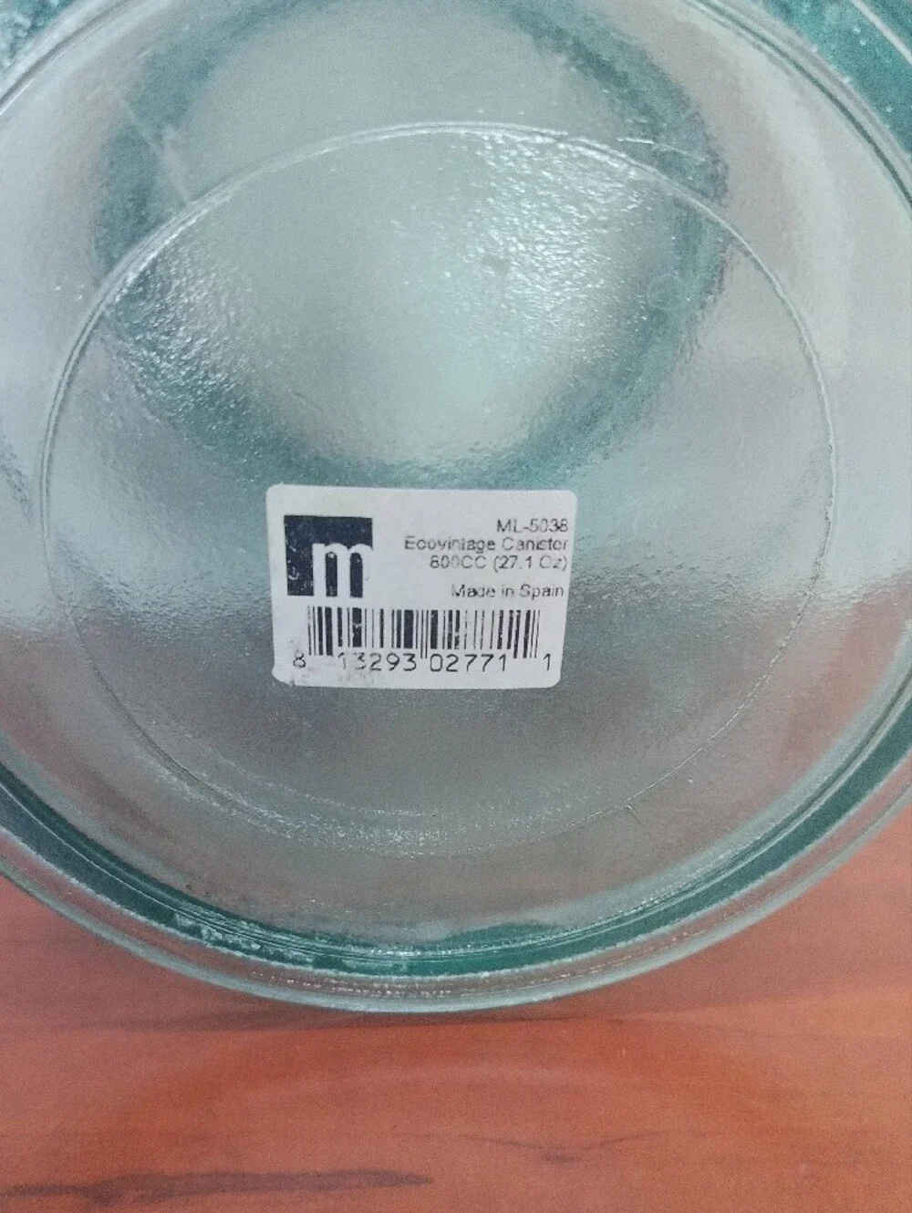 Eco Vintage 100% Recycled Glass Jars Made In Spain 32 & 8 Oz. Screw-on Lid